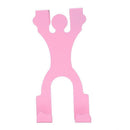 Cute Metal Over the Door Dual Hanger Hook Hat Coat Holder Popular New,Yello