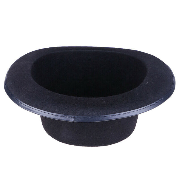 Black Top Hat Magician Costume Tuxedo Mat Hatter Wedding Christmas Party Fo Gw