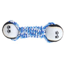 Creative Dog Pet Chew Toys Dog Clean Teeth Training Tool Woven Dumbbell Rope