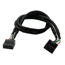 9pin Splitter 1 to 2 Male USB 2.0 Header PCB Board Motherboard Adapter Converter
