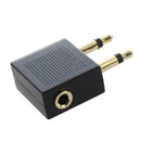 3.5 mm x 3,5 mm Aircraft Airline Travel Headphone Jack audio Adapter D7G2