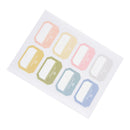 6sheets/Pack self adhesive sticky label writable name stickers Blank label Bar3c