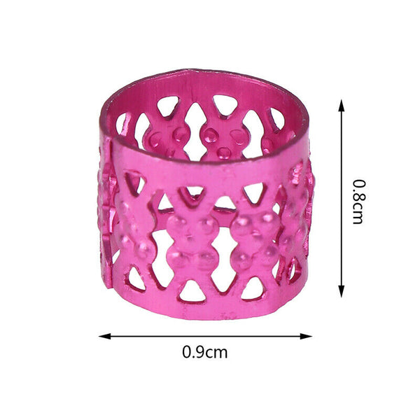 100x DIY Dreadlock Beads Adjustable Hair Braid Rings Cuff Clips Wholesale KidsOZ