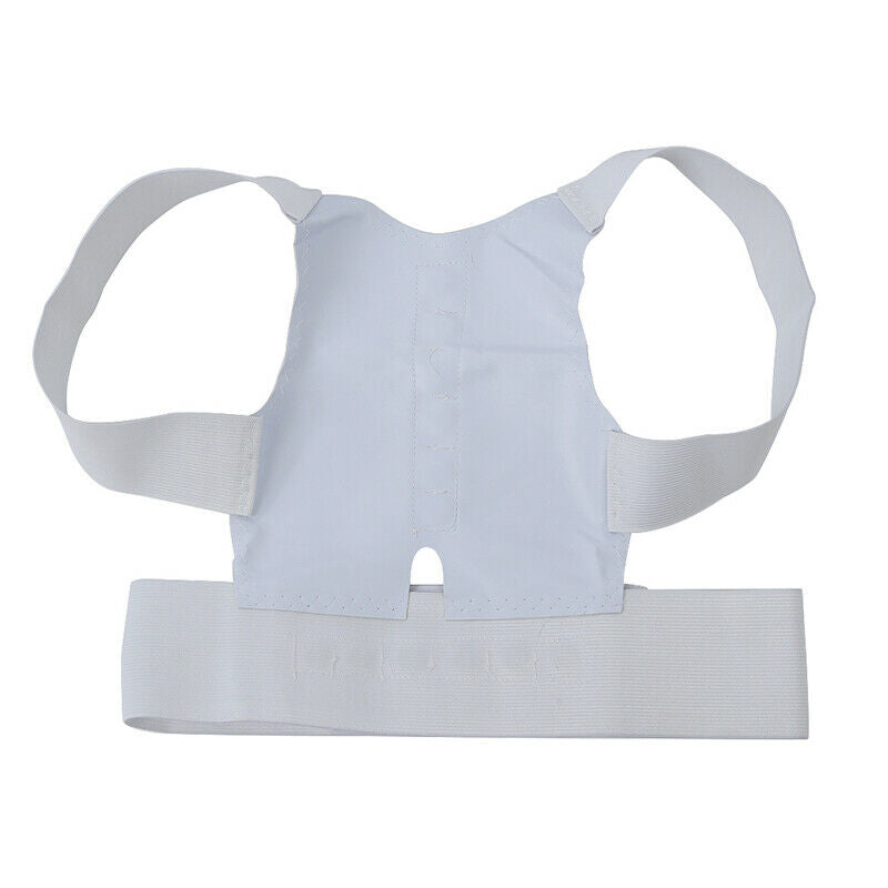 Adjustable Magnetic Posture Support Corrector Back Pain Belt Brace Shoulder W8Q5