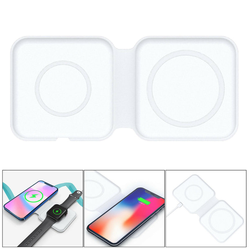 180 Degree Foldable Wireless Charger Magnetic Dual Charge for