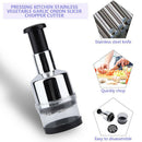 Vegetable Fruit Onion Chopper Cutter Hand Press Food Chopper Garlic Grinder OZ