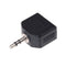 3.5mm Earphone Headphone Y Splitter Cable Adapter Plug Male To Double FemaleES