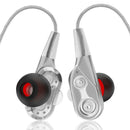 3.5mm HiFi Wired Earphone Dual-Dynamic Quad-core Speaker In-ear earbuds Fle R4D1