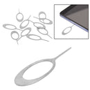 10Pcs Stainless steel needle sim card tray removal eject pin key tolj