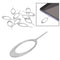 10Pcs Stainless steel needle sim card tray removal eject pin key tolj
