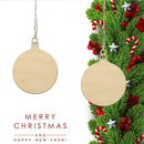 50pcs Wooden Christmas Pendents Xmas Tree Hanging Ornaments Wedding Party Decor