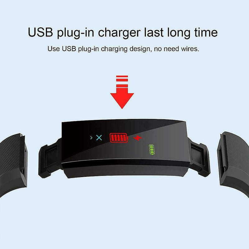 115PLUS Multifunction Heart Rate Monitor Fitness Tracker Smart Wristband Watch