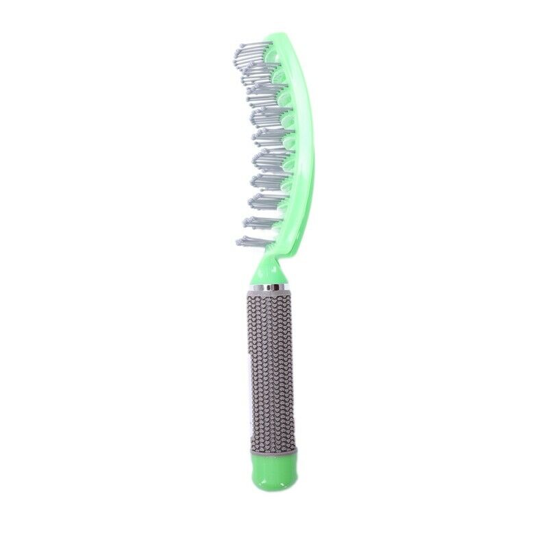Vented Styling Hair comb Detangling Thick Hair Massage Brush Green J4N1