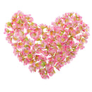 100pcs Artificial Sakura Flowers Flower Heads Craft DIY Wedding Decor Pink