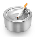 Small Outdoor Stainless Steel Tabletop Cigarette Ashtray with Lid Round