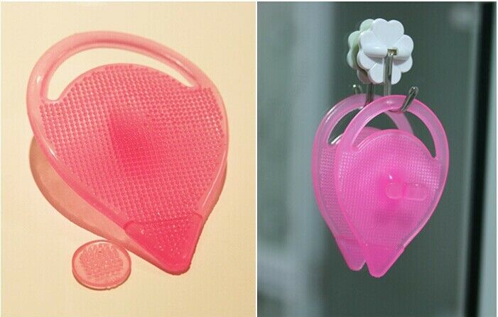 Facial Skin Care Cleansing Silicone Gel Soft Pad Face Blackhead Remover Brush TO