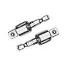 2 Sets Universal Joint Set Ratchet Angle Extension Bar Socket Adapter 360  GXV