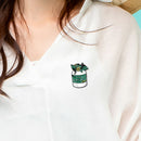 Plant Flowerpot Enamel Brooch Badge Shirt Lapel Pins Jewelry Gift (Style 1) A