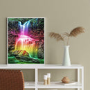 5D DIY Full Drill Diamond Painting Rainbow Waterfall Embroidery Mosaic Kit