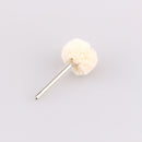 10Pcs 25mm Fine Wool Polishing Buffing Wheels  3mm Shank for Rotary Tool