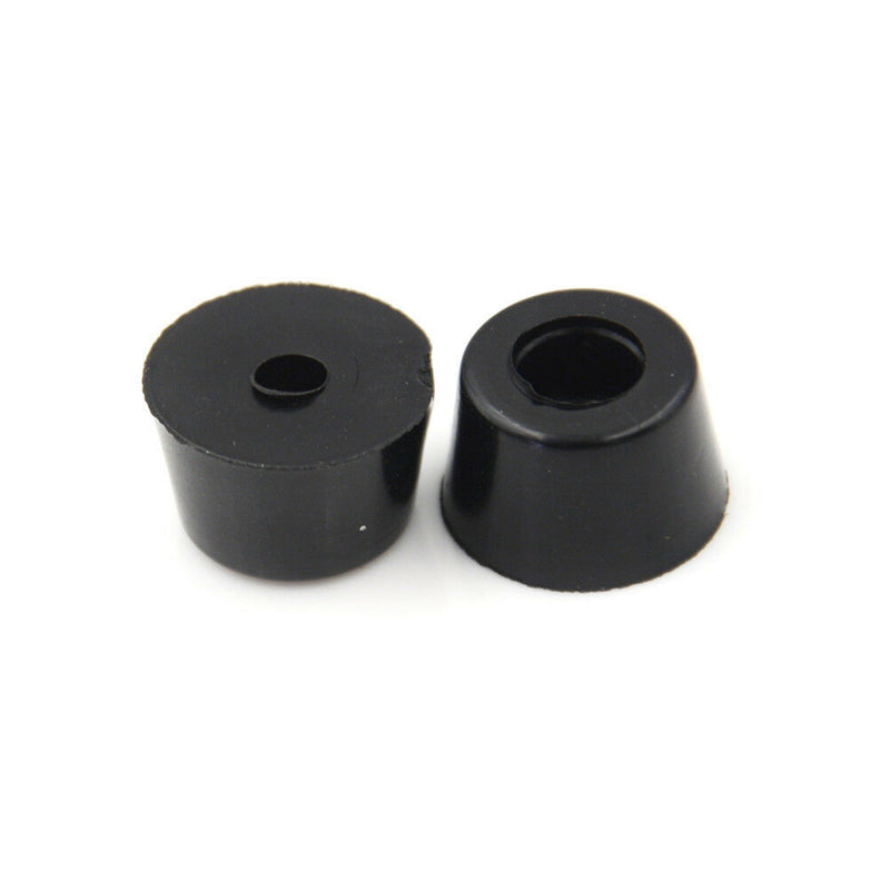 10Pcs 17 x 10mm Round Cabinet Black Rubber Instrument Case Feet Foot Circular Ew