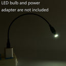 USB Male to Female Extension Cable LED Light Adapter Metal Hose for PC Deskto JR