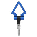Aluminum Screw-on Front Bumper Triangle Tow Hook for European Car (Blue) A