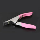 3-Way False Nail Tips Stand-Up Clipper Cutter Acrylic UV Gel Set Tool PINK