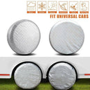 Car Tire Cover Waterproof Aluminum Film Tire Sun Protection Cover Tire Scra