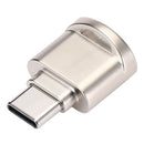 USB 3.1 Mini Type C OTG Adapter For  TF Memory Card Reader-Golden