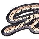 25*11.8cm Sequin Gossip Iron-On Patch DIY Accessory Applique Clothes Patch 3C