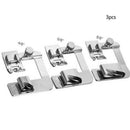 3Pcs/Set 4/8" 6/8" 8/8" Domestic Sewing Machine Foot Presser Rolled Hem Feet asd
