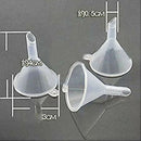 New Mini plastic travel funnels for small samples, 10 pcs