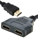 2 in 1 HDMI Splitter Cable Verteiler Adapter Full HD 1080P V2P3 M6H0 R6B5