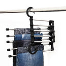 Closet Organizer Trouser Pants Ties Scarf Shawl Rack Hanger Space Saving  New