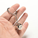 Dice Keychain Brand New High-class Car Key Ring Chain Metal Pendant 3C