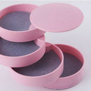 4 Tier Rotating Jewellery Box Earring Rings Desktop Storage Organiser Box, Pink
