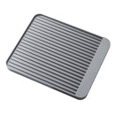 Dishes Drying Drip Rack Drainer Dryer Kitchen Storage Tray Organizer Gray