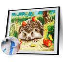 Painting By Numbers Kit DIY Hedgehog Hand Painted Canvas Oil Art Picture