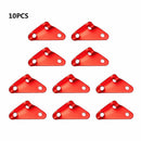 10PCS Red Alloy Tent Cord Rope Fastener Wind Rope Buckle Triangle Tensioners New
