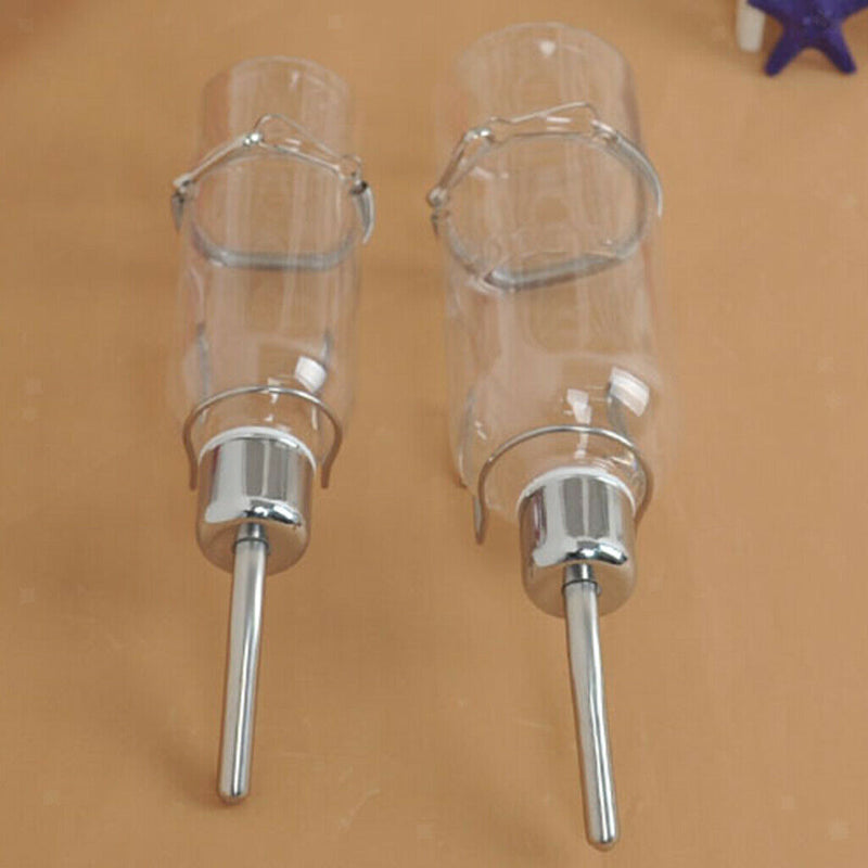 2pcs Pet Dog Hamster Hanging Bottle Auto Feeder Water Dispenser