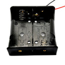 2PC Battery Box Storage Case Holder For for D SIZE batteries W/ Wire Lead 2 slot