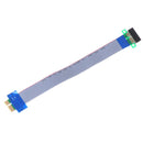 PCI-E Express 1X Riser Card Extender Extension Ribbon Flexible Ca JR