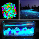 10pcs Colorful Fish Tank Aquarium Glow In The Dark Stones Pebbles Rock Pr Dlqq