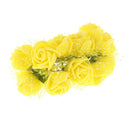 Small Artificial Roses Flowers Arrangements Home Decor Bouquet Gift Yellow
