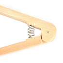 Wood Salon Style Hairdressing Bristle Hair Straightening Brush V Shape Comb LJ
