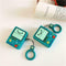 Silicone Protective Case Game Console Pattern Cover with Lanyard for Airpods 1/2