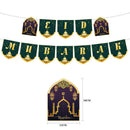 1Pack Eid Mubarak Party Banner Letters Pull Flag for Ramadan Decoration Islam OZ