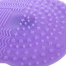 1Pcs Mini Silicone Makeup Brush Cleaner Pad Scrubber Board Cleaning Mat Han