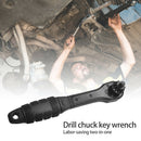 2 in 1 Drill Chuck Key Wrench Multifunction Hand Drill Ratchet Spanner Tool A
